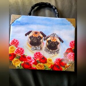 Adorable Pug Cigarbox Purse